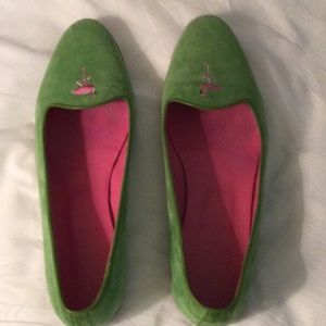J Cew “critter” flamingo flats slippers